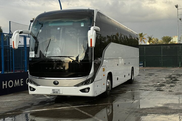 Explore Dubai with the convenience of a private bus ensuring comfort and flexibility. Customize your journey while enjoying the stunning sights and experiences the city has to offer.